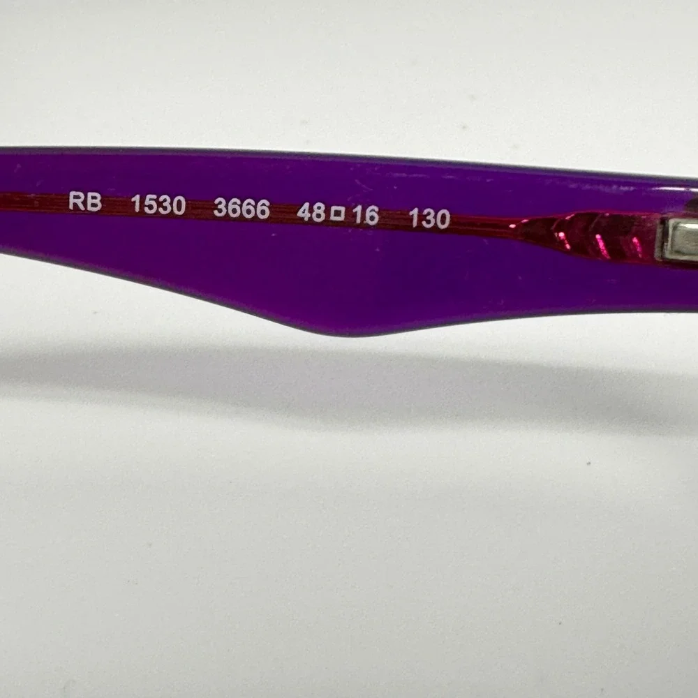 Ray-Ban RB 1530‎ 3666 Purple Pink Rectangular Eyeglasses Frames 48-16-130 22115